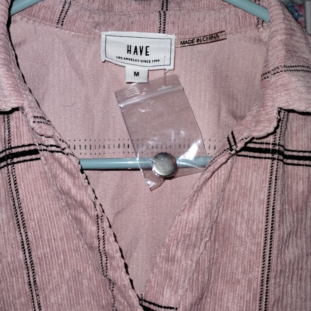 Pink Plaid Dress/Button-Up Shacket - Picture 4 of 4
